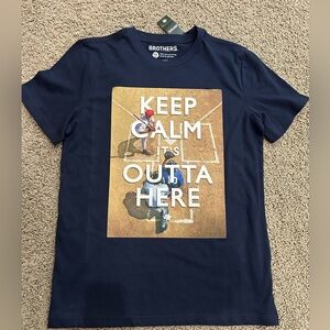 Boy’s Baseball T-shirt navy blue xxl